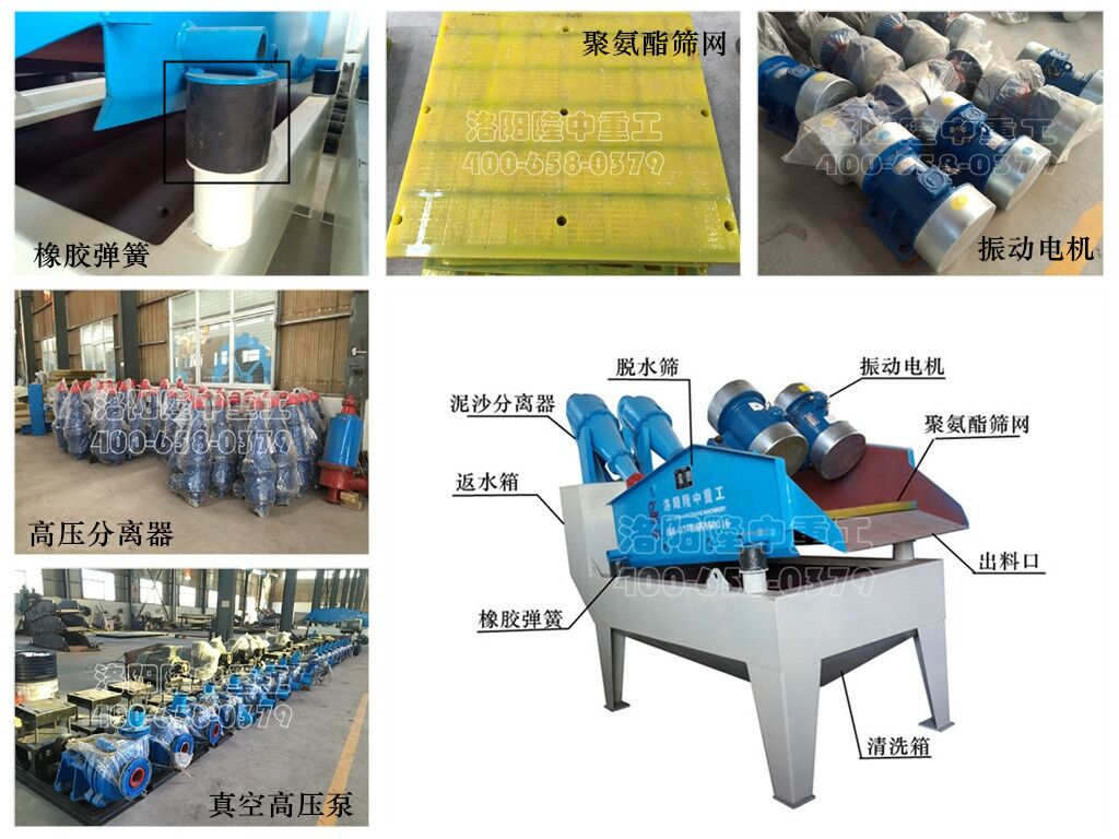 對隆中重工細沙回收機結構部件的詳細介紹